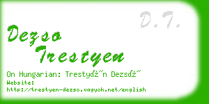 dezso trestyen business card